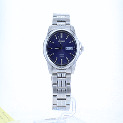 Seiko Herenhorloge Met Wijzerplaat, Roestvrij Staal, Blauwe Wijzerplaat  SNE501P1 - First Class Watches™ NLD