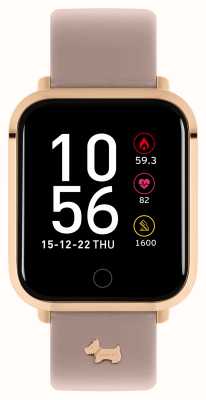 Radley Series 06 dames smartwatch rechthoekige kast roze band RYS06-2080