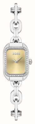 BOSS Hailey dames | gouden wijzerplaat | roestvrijstalen armband 1502656