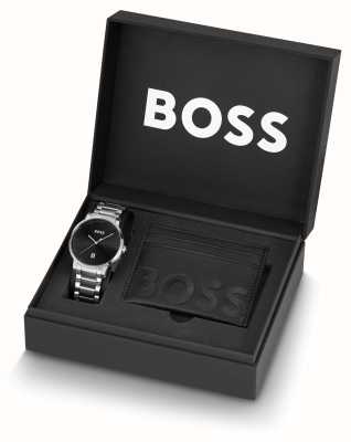 BOSS Het vertrouwen van mannen | cadeauset voor horloge en kaarthouder 1570146