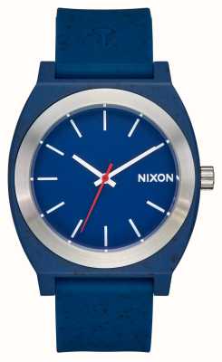 Nixon Tijdteller opp | blauwe wijzerplaat | blauwe siliconen band A1361-5138-00