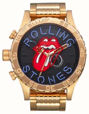 Nixon Rolling Stones 51-30 goud/neon lettertype - doos beschadigd A1355-513-00 DAMAGED BOX