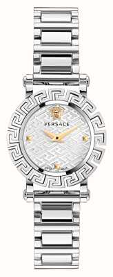 Versace Griekse glamour | zilveren wijzerplaat | roestvrijstalen armband VE2Q00322