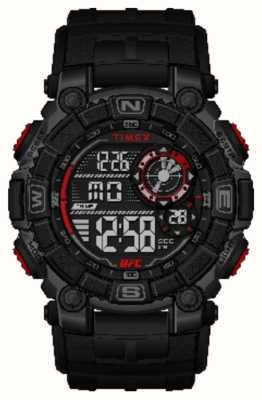 Timex x UFC Verzilvering digitaal / zwart rubber TW5M53700