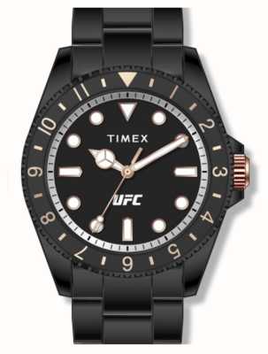 Timex x UFC Debuut zwarte wijzerplaat / zwart pvd edelstaal TW2V56800