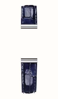 Herbelin Antarès verwisselbare horlogeband - krokodillenleer blauw leer / roestvrij staal - alleen band BRAC17048A111