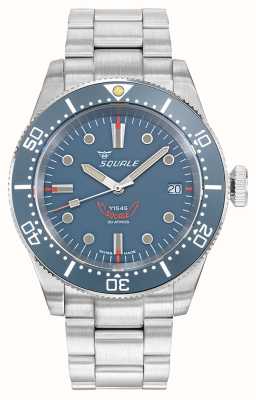 Squale 1545 | grijze wijzerplaat | roestvrijstalen armband 1545GG.AC