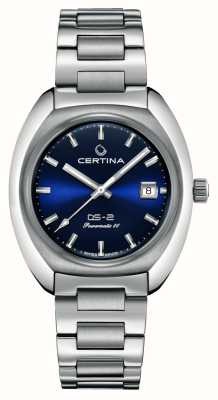 Certina Ds-2 | automatisch | blauwe wijzerplaat | roestvrijstalen armband C0244071104101