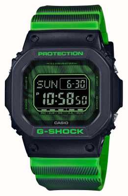 Casio G-schok | tijdvervorming serie | groene hars band DW-D5600TD-3ER