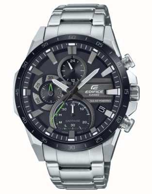 Casio Gebouw | zwarte wijzerplaat | roestvrijstalen armband EFS-S620DB-1AVUEF