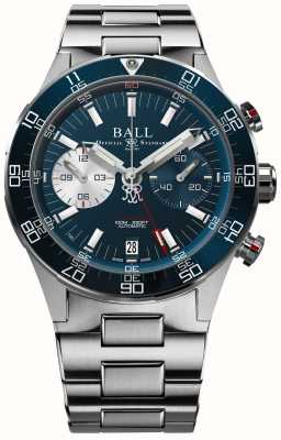Ball Watch Company Roadmaster m limited edition chronograaf (41 mm) blauwe wijzerplaat / roestvrij staal DC3180C-S2CJ-BE