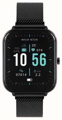 Reflex Active Serie 15 multifunctionele smartwatch (36 mm) digitale wijzerplaat / zwart pvd roestvrijstalen gaas RA15-4074