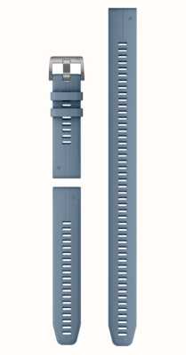 Garmin Alleen Quickfit® 22 horlogeband - orkaanblauw siliconen (3-delige duikset) 010-13113-01