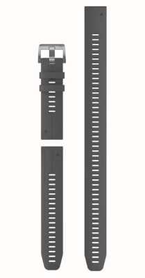 Garmin Alleen Quickfit® 22 horlogeband - leigrijs siliconen (3-delige duikset) 010-13113-00
