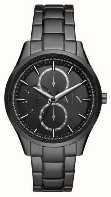 Armani Exchange Heren | zwarte wijzerplaat | zwarte roestvrijstalen armband AX1867