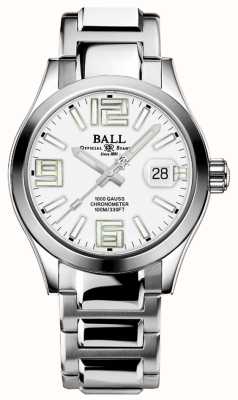 Ball Watch Company Ingenieur iii legende | 40mm | witte wijzerplaat | roestvrijstalen armband | regenboog NM9016C-S7C-WHR