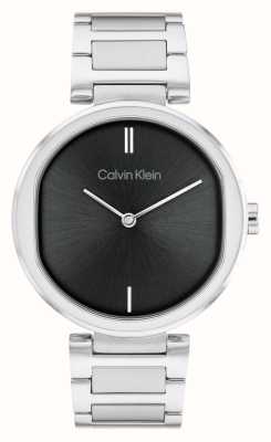 Calvin Klein Vrouwensensatie | zwarte wijzerplaat | roestvrijstalen armband 25200249