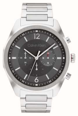 Calvin Klein Kracht van mannen | grijze chronograaf wijzerplaat | roestvrijstalen armband 25200264