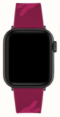 Lacoste Apple watch band (38/40mm) krokodillenprint bordeauxrood siliconen 2050021