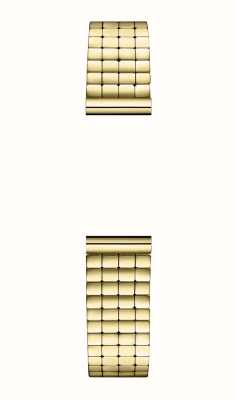 Herbelin Antarès verwisselbare horlogeband - goud pvd stalen kubusschakel - alleen band BRAC17444P