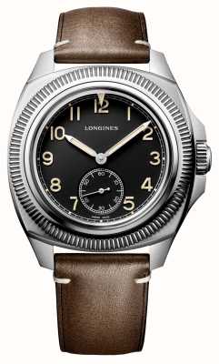 LONGINES Pilot majetek 'starttijd indicator' (43mm) bruin leer L28384530