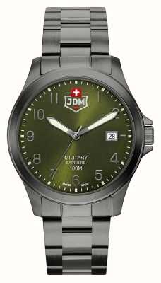 JDM Military Alpha i 940mm) groene wijzerplaat / zwart pvd staal JDM-WG001-08