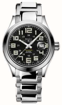 Ball Watch Company Ingenieur m pionier | 40mm | beperkte oplage | zwarte wijzerplaat | roestvrijstalen armband NM9032C-S2C-BK1