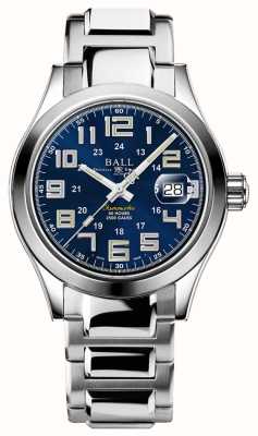 Ball Watch Company Ingenieur m pionier | 40mm | beperkte oplage | blauwe wijzerplaat | roestvrijstalen armband | regenboog buizen NM9032C-S2C-BE2