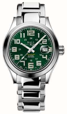 Ball Watch Company Ingenieur m pionier | 40mm | beperkte oplage | groene wijzerplaat | roestvrijstalen armband NM9032C-S2C-GR1