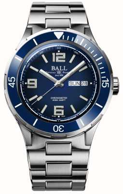 Ball Watch Company Roadmaster aartsengel chronometer dag/datum (40 mm) blauwe wijzerplaat / roestvrij staal DM3030B-S13CJ-BE