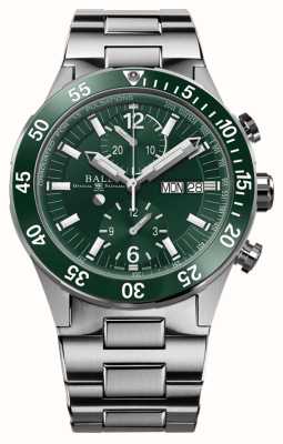 Ball Watch Company Roadmaster reddingshronograaf 41 mm | beperkte oplage | groene wijzerplaat | roestvrijstalen armband DC3030C-S2-GR