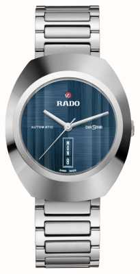 RADO Diastar origineel automatisch (38mm) blauwe wijzerplaat / edelstaal R12160213