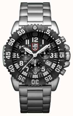 Luminox Navy seal colormark chronograaf horloge van roestvrij staal met zwarte wijzerplaat XS.3182