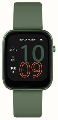 Reflex Active Serie 12 multifunctionele smartwatch (38 mm) digitale wijzerplaat / bosgroen siliconen RA12-2156