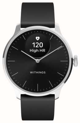 Withings Scanwatch light - hybride smartwatch (37 mm) zwarte wijzerplaat / zwarte premium sportband HWA11-MODEL 5-ALL-INT