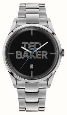 Ted Baker Herenleytonn (40 mm) zwarte wijzerplaat / roestvrijstalen armband BKPLTF307