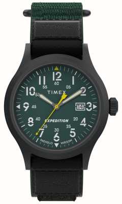 Timex Expedition Scout (40 mm) groene wijzerplaat / groene stoffen snelwikkelband TW4B29700
