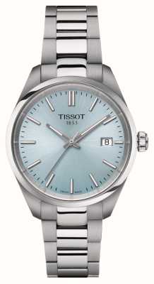 Tissot Pr 100 (34 mm) blauwe wijzerplaat / roestvrijstalen armband T1502101135100