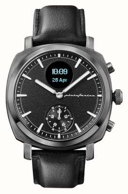 Pininfarina by Globics Senso hybride smartwatch (44 mm) leigrijs / Italiaans leer PMH01A-04