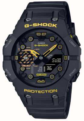 Casio G-shock 'caution geel' schokbestendig zwart siliconen GA-B001CY-1AER