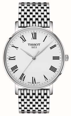Tissot Altijd zilveren wijzerplaat / roestvrijstalen armband voor heren (40 mm). T1434101103300