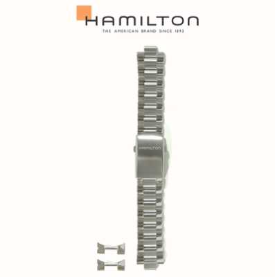 Hamilton Straps Roestvrijstalen 22 mm-alleen kaki marineblauwe band H695775103