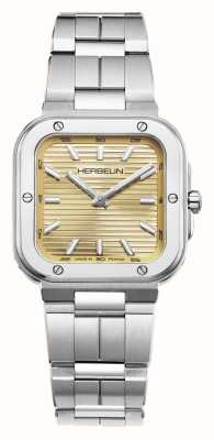Herbelin Dames cap camarat (30 mm) gouden wijzerplaat / roestvrijstalen armband 17546B13