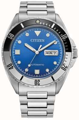 Citizen Heren sport automatisch (42 mm) blauwe wijzerplaat / roestvrijstalen armband NH7530-52M