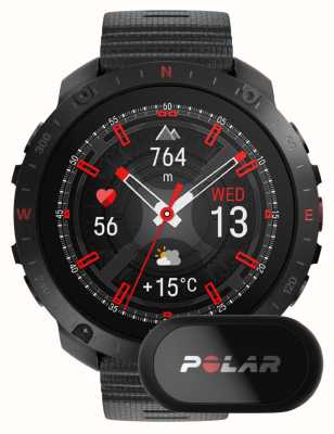 Polar Grit x2 pro premium gps smart sporthorloge zwart met h10 sensor (s-l) 900110286