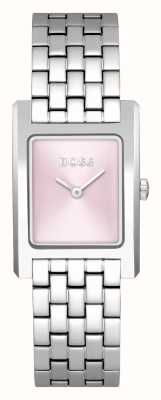 BOSS Dames lucy (24 mm) roze wijzerplaat / roestvrijstalen armband 1502743