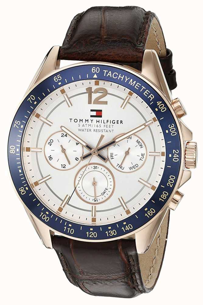 tommy hilfiger luke watch leather