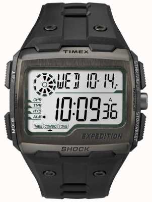 Timex Heren grid shock alarm chronograaf helemaal zwart TW4B02500