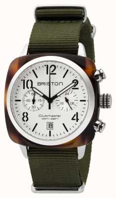Briston Heren clubmaster classic acetaat chrono tortoise shell wit 16140.SA.T.2.NGA