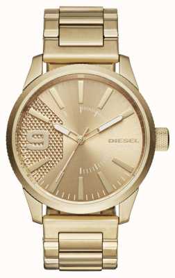 Diesel Heren rasp monochroom goudkleurig horloge DZ1761
